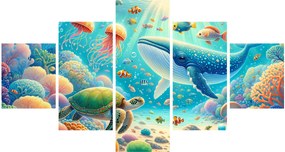 Obraz - Świat pod wodą (125x70 cm)