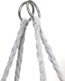 Szare wiszące krzesło KOLUMBIA z poduszką