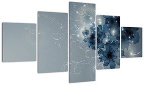 Obraz - Delikatne kwiaty (125x70 cm)
