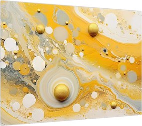 Obraz - Abstrakcyjne tło ze złotą dekoracją (70x50 cm)