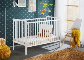 Łóżeczko dziecięce CYPI II 120x60 biały mat ASM Meble