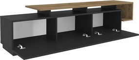 Stolik pod telewizor Pia Black and Walnut