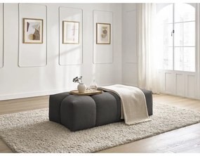 Ciemnoszary podnóżek z materiału bouclé Everest – Bobochic Paris