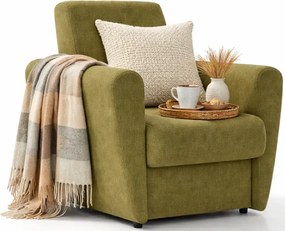 Oliwkowy fotel wypoczynkowy nowoczesny C5-R51