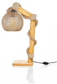 Beżowo-naturalna lampa stojąca (wysokość 50 cm) Canata – Opviq lights