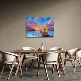 Obraz na szkle - Zachód słońca (70x50 cm)
