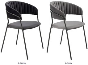 Szare nowoczesne krzesło D3-Z65