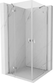 Mexen Mist-H Duo kabina prysznicowa uchylna 70 x 70 cm, transparent, chrom - 8A5-070L-070P-01-00