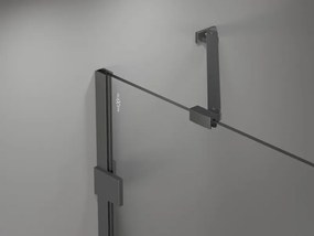 Mexen Lunar drzwi prysznicowe uchylne prawe 80 cm, transparent, gun metal - 834-080-000-95-00-P