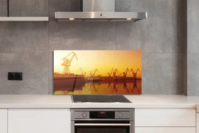Panel nad Blat Kuchenny Wschód Słońca nad Gdańską Stocznią
