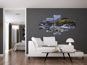 Obraz płynącej wody (125x70 cm)