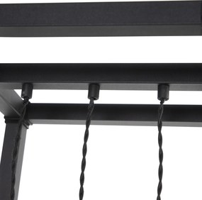 Inteligentna lampa stojąca czarna 3-światłowa w tym Wi-Fi G95 - Big Cage