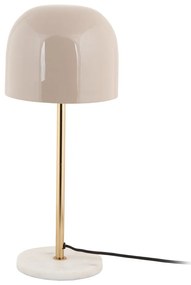 Kremowa lampa stołowa z metalowym kloszem (wysokość 50 cm) Manta – Leitmotiv