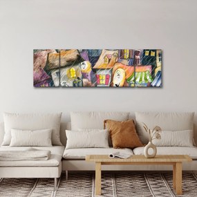 Obraz - Deszczowy wieczór (170x50 cm)