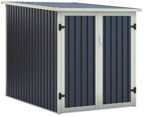 Wiata rowerowa NIKI ze stali galwanizowanej w kolorze szarym – 2,81 m²