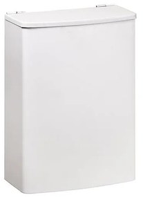 Kosz 19x26,5 cm stal nierdzewna/biały