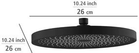 Deszczownica sufitowa okrągła SOFTWATER, Ø 26 cm, WENKO