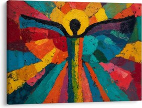Obraz - Malowany anioł (70x50 cm)