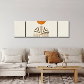 Obraz - Brązowe łuki (170x50 cm)
