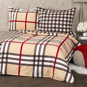 4Home Pościel flanelowa Krata, 220 x 200 cm, 2 szt. 70 x 90 cm, 220 x 200 cm, 2 szt. 70 x 90 cm