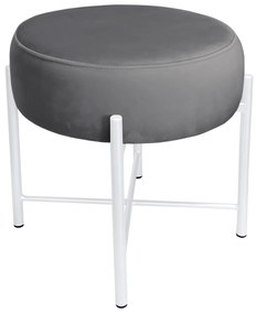 Taboret Pola noga metalowa biała BL14