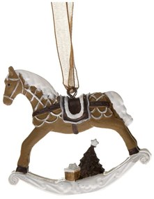 Ozdoba świąteczna z żywicy polimerowej Horse – Dakls