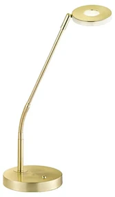 Lampa stołowa LED w kolorze złota ze ściemniaczem (wysokość 60 cm) Dent – Fischer & Honsel