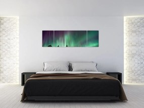 Obraz zorzy polarnej (170x50 cm)