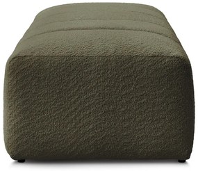 Zielony podnóżek z materiału bouclé Annecy – Bobochic Paris