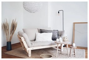 Sofa rozkładana z brązowym pokryciem Karup Design Beat Natural/Mocca