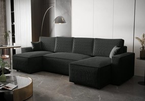 BEDANTE Narożnik AMBRO U Poso 34 z funkcją spania i pojemnikiem, kształt U, rozkładana sofa