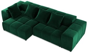 Zielony aksamitny narożnik (róg zmienny) Rome Velvet – Cosmopolitan Design