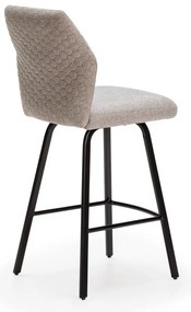 Jasnoszare hokery zestaw 4 szt. 65 cm Bei – Marckeric