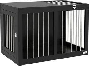 PawHut Klatka dla Psa Czarna 80x50x56,5cm | Aosom PL