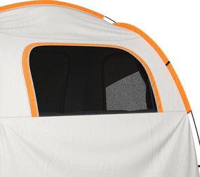Outsunny Namiot samochodowy, namiot kempingowy 3 drzwiowy, odporny na warunki atmosferyczne, 239cm x 210cm x 210cm, Pomarańczowy + Szary
