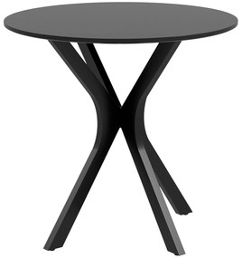 HOMCOM Stół okrągły Nowoczesny stolik kawowy z podstawą Spider Czarny elegancki design do każdego wnętrza | Aosom PL