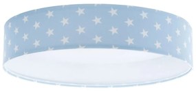 LED 24W GALAXY KIDS modré/bílé stmívatelné svítidlo s DO, hvězdičky