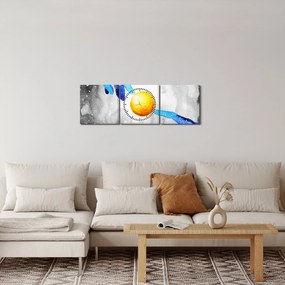 Obraz - Połączenie (z zegarem) (90x30 cm)