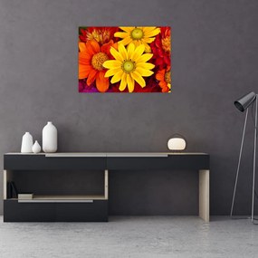 Obraz na szkle kwiatów (70x50 cm)