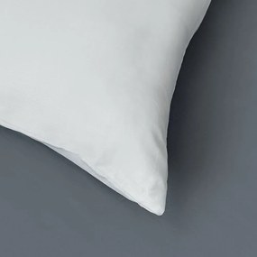 Kvalitex Pościel satynowa Luxury Collection biały/ciemnoszary, 140 x 200 cm, 70 x 90 cm