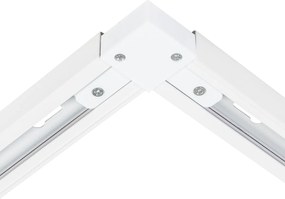 Nowoczesny system szynowy 1-fazowy z 10 reflektorami biały - Jeana