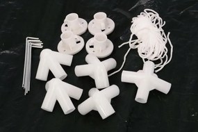 Namiot ogrodowy, party, klasyczny 3x3m + ściany - biały