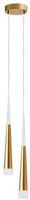 Lampa stożek LED klosz wisząca sufitowa AT51-2SL-Gold