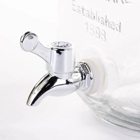 Szklany dystrybutor do soków i napojów, 4 L