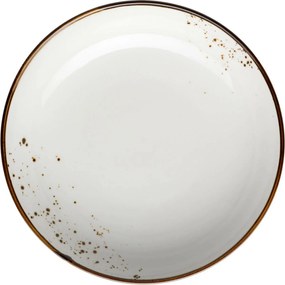 Mäser Talerz głęboki Pintar biały brązowy kropki21 cm