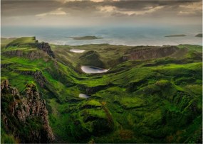 Obraz na szkle - Quiraing, Szkocja (70x50 cm)