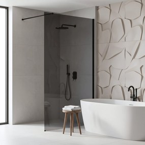 Kabina prysznicowa Walk-In Rea Flexi Grey / Black 100