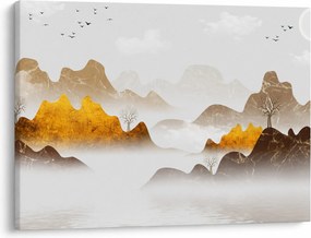 Obraz - Góry we mgle (70x50 cm)