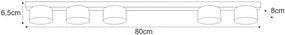Sufitowa lampa punktowa czarna H2-H08