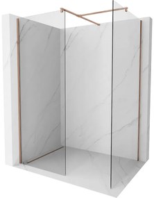 Mexen Kioto ścianka prysznicowa Walk-in 110 x 95 cm, transparent, różowe złoto - 800-110-202-60-00-095